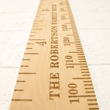 Personalised Beech Nut Engraved Height Chart