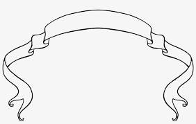 Horizontal banner template for new year party with woman and confetti. Scroll Ribbon Banner Png Ribbon Banner Template Black And White Png Image Transparent Png Free Download On Seekpng