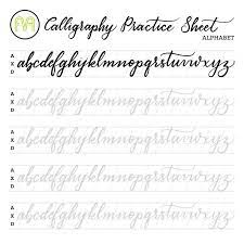 Your guide & practice sheets are simple, easy to use. Alphabet Calligraphy Free Printable Calligraphy Practice Sheets Novocom Top