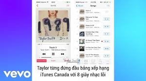 8 Seconds Of Static Put Taylor Swift At No 1 On Canada S Itunes Chart