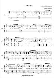 Demons Imagine Dragons Free Piano Sheet Music Pdf
