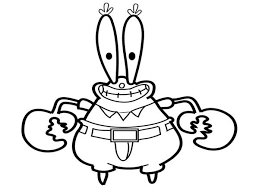 Krabs from nickelodeon spongebob squarepants tv show subscribe to my channel. Mr Krabs Wide Grin Coloring Page Netart