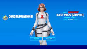Snow suit black widow fortnite skin. How To Get Black Widow Snow Suit Skin Now Free In Fortnite Snow Black Widow How To Win Black Widow Youtube
