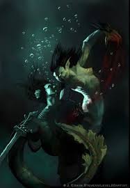 Pin By Tyler Warren On Beowulf Beowulf Grendel S Mother Weird Creatures