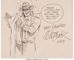 Will Eisner The Spirit Sketch Illustration Original Lot 13053 Heritage Auctions Will Eisner Original Art Illustration