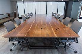 Custom Walnut Conference Table With Flip Up Power Data Conference Table Custom Furniture Conference Room Design