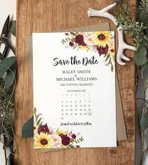 Rustic Sunflower Wedding Invitation Set With Burgundy Blush Pink Roses And Sunflower Boho Wedding Country Wedding Invitation Vintage Invite In 2021 Sunflower Wedding Country Wedding Invitations Rustic Sunflower Wedding