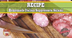 homemade soppressata salami italian