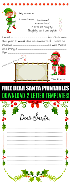 Students make words by cutting apart and rearranging letters. Dear Santa Fill In Letter Template