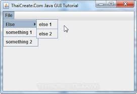 It is used to create a dividing line between two jseparator(int o): Java Separator Jseparator Swing Example