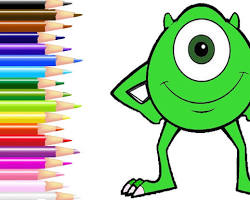 Kolay canavar çizimi resmi