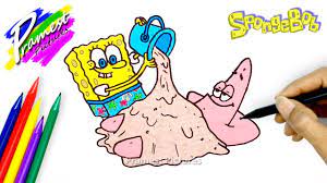Kartun spongebob memiliki warna kuning sebagai ciri khas nya. Spongebob Patrick Cara Menggambar Dan Mewarnai Gambar Kartun Anak Youtube