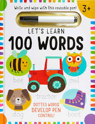Link random letters together to form words and clear as many rows as you can! Amazon Com Let S Learn First 100 Words Write And Wipe 9781647220396 Insight Editions Books