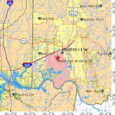 This page shows a map with an overlay of zip codes for redstone arsenal, madison county, alabama. Redstone Arsenal Alabama Housing