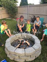 How To Build A Diy Fire Pit For Only $60 • Keeping It Simple