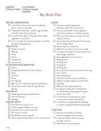 Birth Plan Template Fill Online Printable Fillable Blank Pdffiller