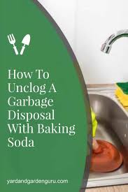 how to unclog a garbage disposal with