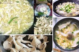 Tumis bahan a sehingga kekuningan.masukkan isi kemudian masukkan cendawan tiram dan masak hingga lembut dan masukkan sawi.terus tutup api.sawi akan masak layu sendiri dengan haba. Sup Cendawan Tiram Mudah Dimasak Lagi Menyihatkan