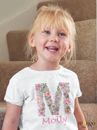 Floral Baby Onesie® Cute Flower Name Initial Shirt Premium Custom Baby  Clothes Unisex Baby Announcement Newborn Outfit Personalized Baby 276