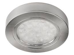 Jetzt vergleichen und günstig bestellen! 3er Set Runde Led Schrank Kuchen Unterbau Leuchte Edelstahl Geburstet 12v 2w Warm Weiss D 65
