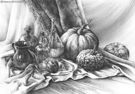 Realistic Still Life Drawing Original Pencil Drawing Etsy Thanksgiving Drawings Still Life Drawing Tree Sketches