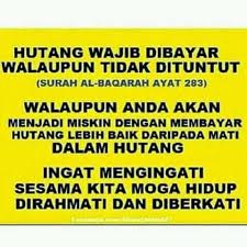 Kata Mutiara Tentang Hutang Piutang Islamic Quotes Kutipan Muslim Bijak