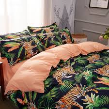 Cotton rich jungle bedding set m s. Tiger And Jungle Theme Bedding Ease Bedding With Style