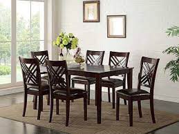 The gray tv tray table set has a distinctive look with its sturdy wood construction and planked top. Rent Standard 7 Piece Dining Set Dining Room Sets Dining Table