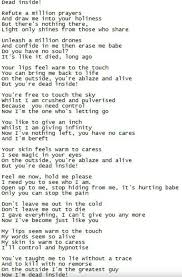 Dead Inside Lyrics Muse Songs Muse Lyrics Music Appreciation