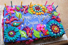 Simple Happy Birthday Sheet Cake Designs Fussy Monkey Business February 2011 Birthday Sheet Cakes Sheet Cake Designs Birthday Cake Pinterest
