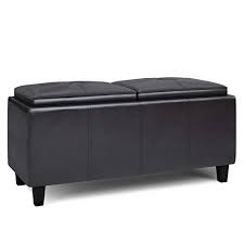 4.1 out of 5 stars with 14 ratings. Shop Now For The Simplihome Avalon 42 Inch Wide Rectangle Storage Ottoman In Upholstered Midnight Black Faux Leather Coffee Table For The Living Room Bedroom Contemporary Accuweather Shop