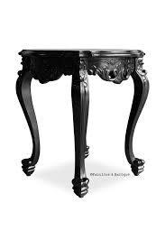 Gryphon Reine Round Side Table Black Rococo Furniture Baroque Furniture Black Side Table