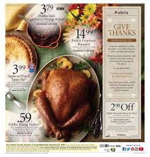 Take the stress out of thanksgiving dinner by buying one of these healthy premade thanksgiving meals. Publix Weekly Ad Thanksgiving Deals Nov 16 24 2016 Weeklyads2