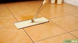 How to clean hard stains and marks on tile flooring to remove stubborn stains from tile, it's a good idea to first try all the conventional methods you use to clean your floors. 3 Ways To Clean Tile Flooring Wikihow Life