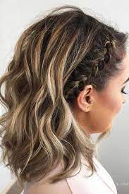 Elegant Wedding Nails Crown Braids Medium Length Hair Styles Hair Styles Short Hair Styles