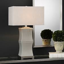 Uttermost Arris Table Lamp In Grey With Hardback Shade Grey Table Lamps Table Lamp Ceramic Table Lamps