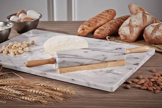 Marble Rolling Pin & Pastry Board