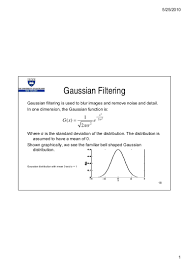 First known use of filth. Gaussian Filtering 1up