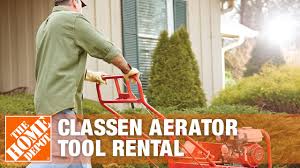 Small but mighty, the ta18hd provides the best quality of core in the compact aerator category pulling 15% more cores per square foot for better results. How To Use A Classen Self Propelled Aerator Rental The Home Depot Youtube