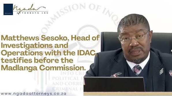 Matthews Sesoko, Head of Investigations and Operations with the IDAC, testifies - YouTube