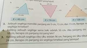 Jawaban matematika kelas 4 halaman 87. Latihan 3 Nomor 3 5 Halaman 87 Keliling Segitiga Youtube