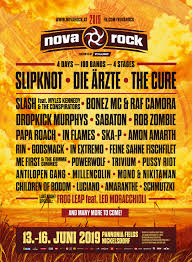 Submitted 9 months ago by jout92. Nova Rock 2019 4 Days Including Die Arzte Slipknot The Cure Slash Apes Metal