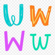 Doodle Png Letter W Typography Colorful Set Free Image By Rawpixel Com Aum Doodle Png Lettering Letter W