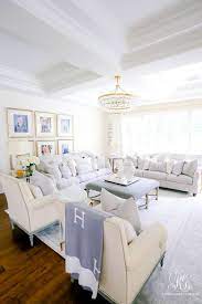 How To Decorate Using White With Kids And Pets Randi Garrett Design Stylish Living Room Family Room Decorating White Living Room