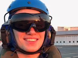 Here's AET Tom Beacham marshalling one of 820 Naval Air Squadron's aircraft  in Biarritz. The team are now joining HMS Ocean, and its existing group of  helicopters, which has just returned from