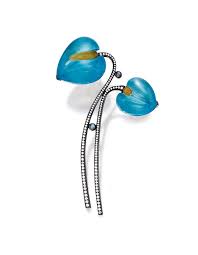 Marie Poutine S Jewels Royals Sky Blue Brooches Diamond Brooch Blue Brooches Jade Jewelry