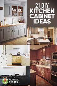 Combine equal parts vinegar and warm water in a spray bottle and spray the cabinets. 21 Diy Kitchen Cabinets Ideas Plans That Are Easy Cheap To Build