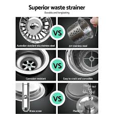 Product titlehome kitchen mesh hole drain sink strainer. Cefito Kitchen Sink Stainless Steel Sink 530 X 500mm Buy Kitchen Sinks 9350062061282