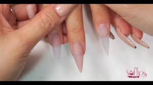 Stiletto 13 plain stiletto black acrylic armando beltrame. How To Sculpt Acrylic Stiletto Nail With Form Youtube
