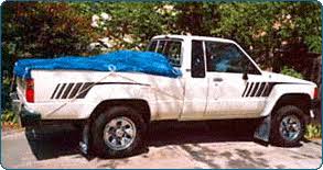 Audew 6.25' x 6.25' tear resistant truck bed tarp #5. Automotive Uses For Grip Clips Shelter Systems